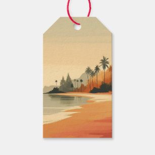 Vintage/retro beach/tropical  gift tags