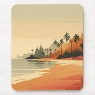 Vintage/retro beach/tropical mouse pad