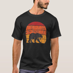 Vintage Retro Bear Silhouette Animal Men Women T-Shirt