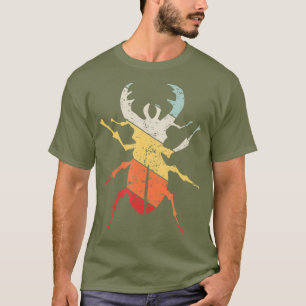 Vintage Retro - Beetle Insect Entomologist Gift T-Shirt