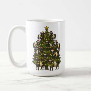 Vintage Retro Belted Galloway Belty Christmas Tree Coffee Mug