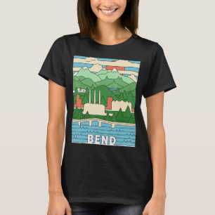 Vintage Retro Bend Oregon Souvenir Three Sisters T-Shirt