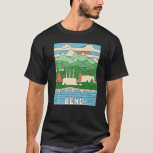 Vintage Retro Bend Oregon Souvenir - Three Sisters T-Shirt