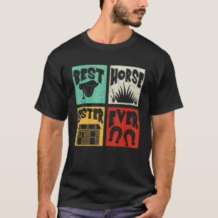 Vintage Retro Best Cute Horse Sister Ever Farmer T-Shirt