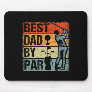 Vintage Retro Best Dad By Par Daddy Father's Day G Mouse Pad