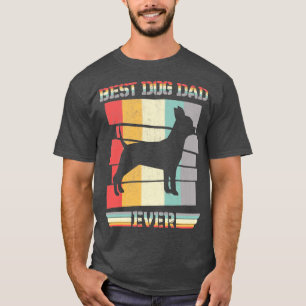 VINTAGE RETRO BEST DOG DAD EVER CHIHUAHUA FATHERS T-Shirt
