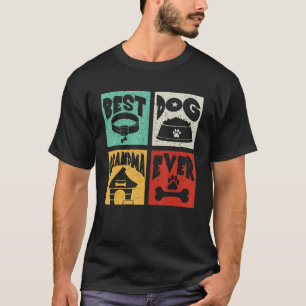 Vintage Retro Best Dog Grandma Ever Matching Owner T-Shirt