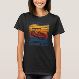 Vintage Retro Best Pontoon Captain Ever  1 T-Shirt