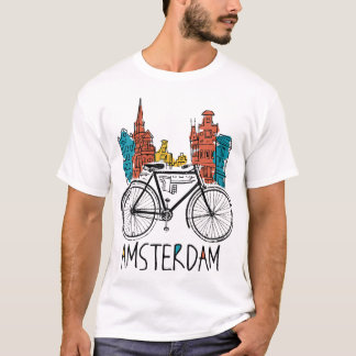 Vintage Retro Bicycle Bike Netherlands Gift T-Shirt