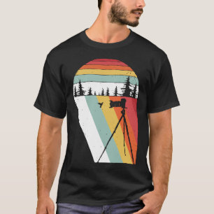Vintage Retro Bird Photographer Wildlife Camera T-Shirt