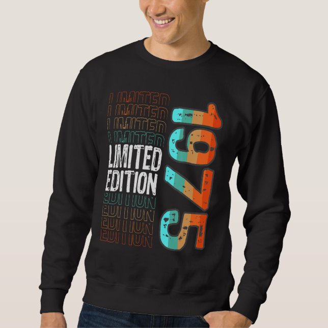 Vintage Retro Birth Year 1975 Sweatshirt (Front)