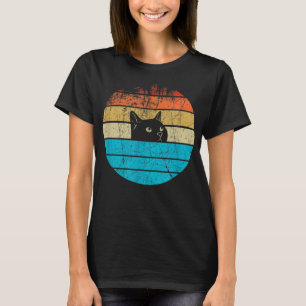 Vintage Retro Black Cat T-Shirt