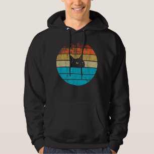Vintage Retro Black Cat T-Shirt Hoodie