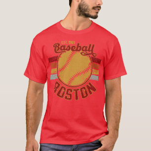 Vintage Retro Boston Baseball Est 1901 Baseball Lo T-Shirt