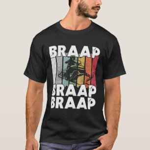 Vintage Retro Braap Snowmobile Snow Sled Snowmobil T-Shirt