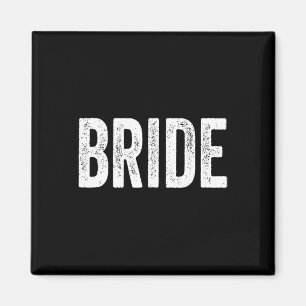 Vintage Retro Bride Bridal Bachelorette Party Matc Magnet
