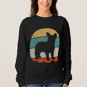 Vintage Retro Bulldog Gift For Dog Dad Dog Mum Sweatshirt