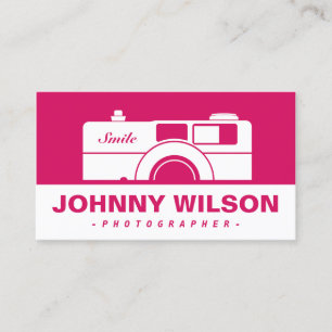 Vintage Retro Camera Photographer Business Card