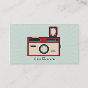Vintage Retro Camera Photographer Business Card