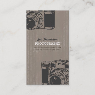 Vintage Retro Camera Photography Business Cards