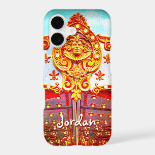 Vintage retro carousel face photo custom name