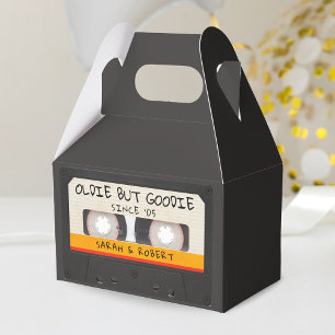 Vintage Retro Cassette Tape Wedding Favour Box