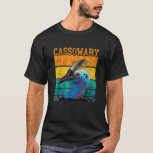 Vintage Retro Cassowary Dino Bird Cassowary T-Shirt