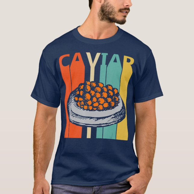 Vintage Retro Caviar T-Shirt (Front)