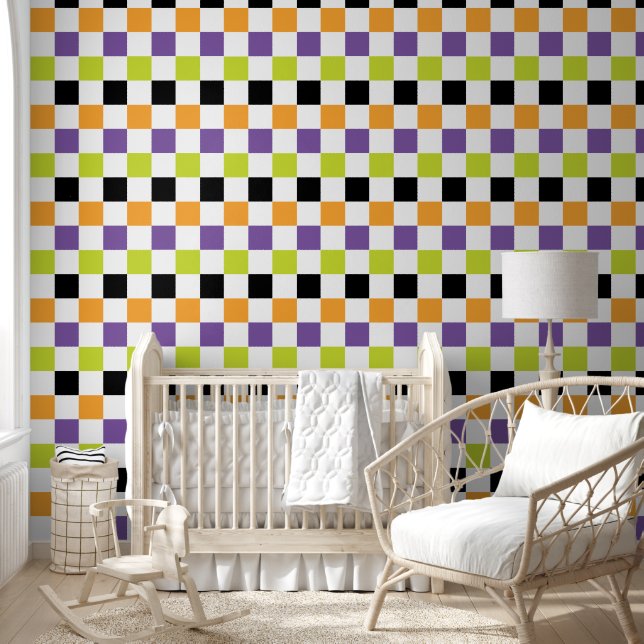 Vintage Retro Chequerboard  Wallpaper (Kids)