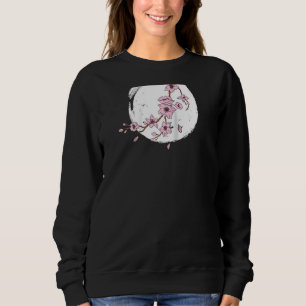 Vintage Retro Cherry Blossom Moon Japanese Aesthet Sweatshirt