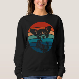 Vintage Retro Chihuahua Print Sweatshirt