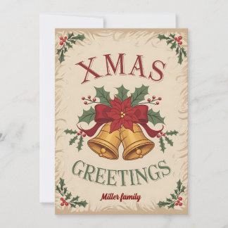 Vintage/retro christmas greetings card