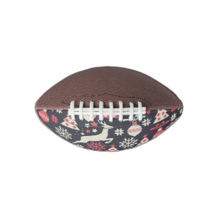 Vintage Retro Christmas Pattern Holiday Football