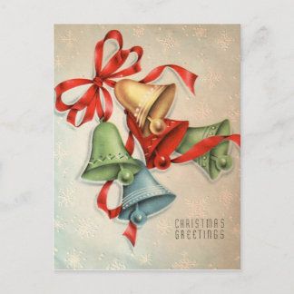 Vintage Retro Christmas Postcard