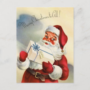 Vintage Retro Christmas Postcard