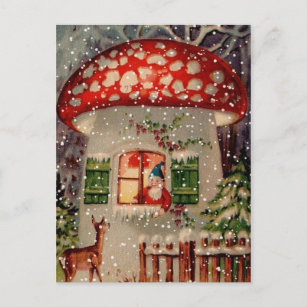 retro christmas postcards zazzle au christmas picture postcard