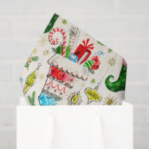 Vintage Retro Christmas Stockings