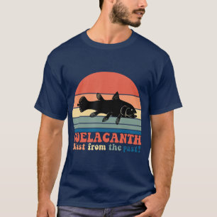 Vintage Retro Coelacanth Silhouette Sunset T-Shirt