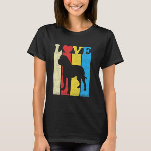 Vintage Retro Colours I Love My English Mastiff Do T-Shirt