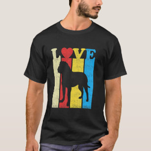 Vintage Retro Colours I Love My English Mastiff Do T-Shirt