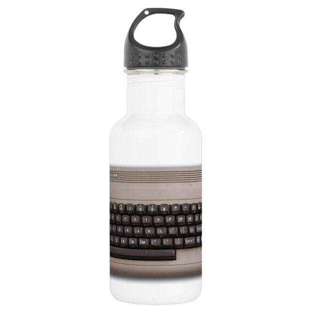 Vintage Retro Computer Keyboard ? 532 Ml Water Bottle (Front)