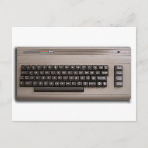 Vintage Retro Computer Keyboard ? Postcard
