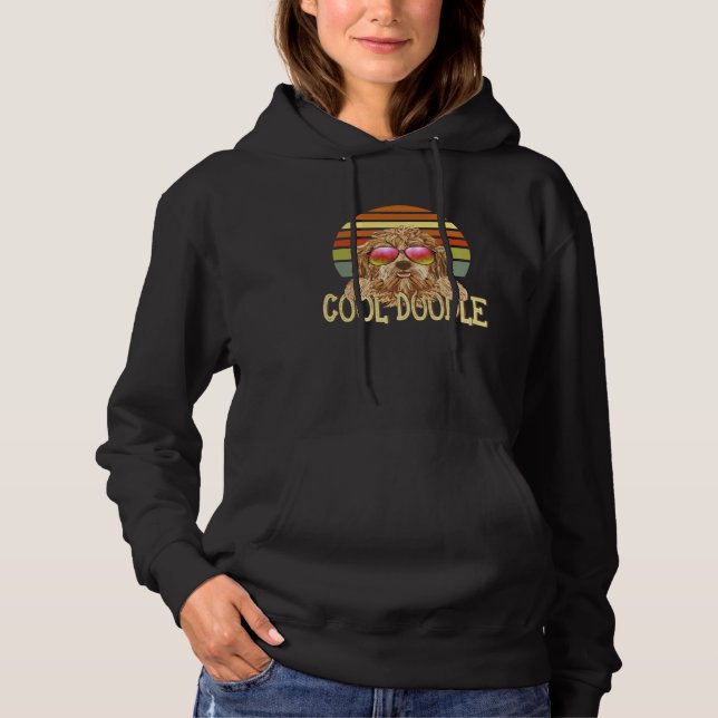 Vintage Retro Cool Goldendoodle Hoodie (Front)