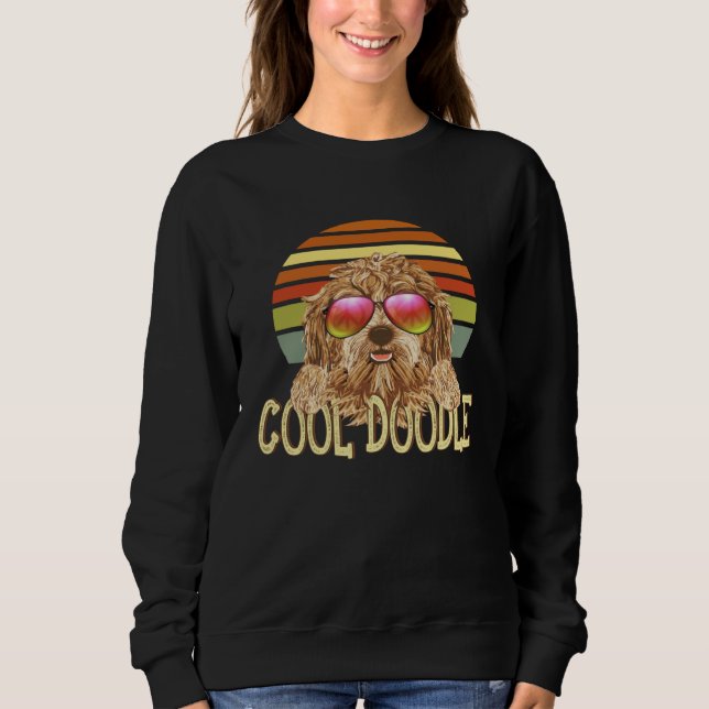 Vintage Retro Cool Goldendoodle Sweatshirt (Front)