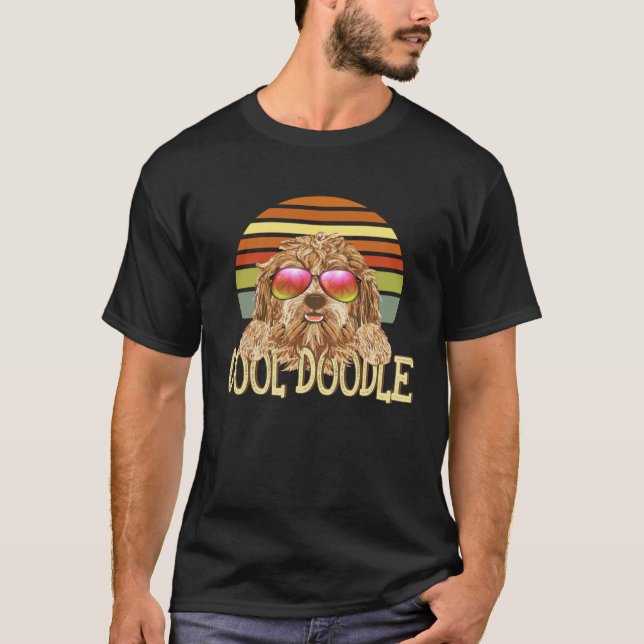 Vintage Retro Cool Goldendoodle T-Shirt (Front)