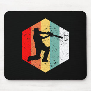 Vintage Retro Cricket Funny For Sports Gift Mouse Pad