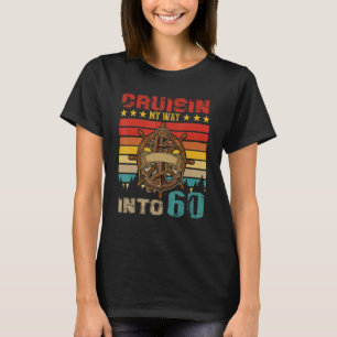 Vintage Retro Cruisin My Way Into 60 Cruise 60th B T-Shirt