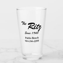 Vintage Retro Custom Business Pint Glass