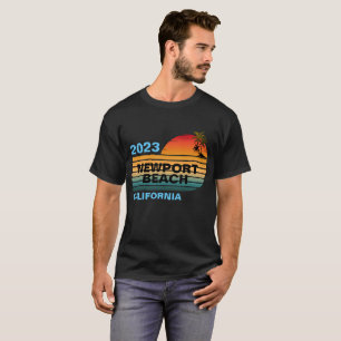 VINTAGE RETRO CUSTOM NEWPORT BEACH CALIFORNIA  T-Shirt
