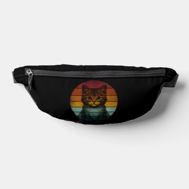 Vintage Retro Cute Cat Bum Bags (Lay Down)